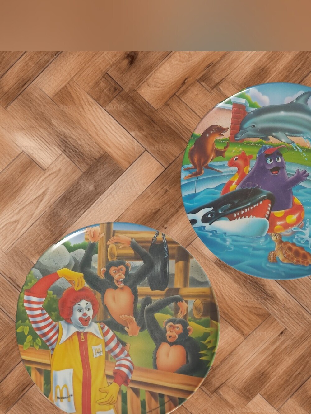 Vintage 1996 McDonald's Collectors Plates – Set of 2 (Ronald & Friends) 🍔🐒